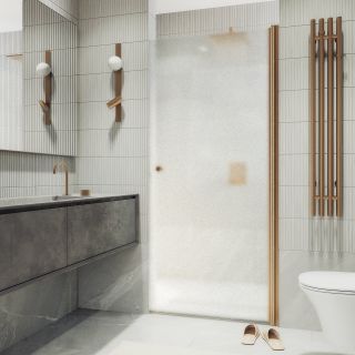 Душевая дверь MaybahGlass MGD-808-2 80см бронза